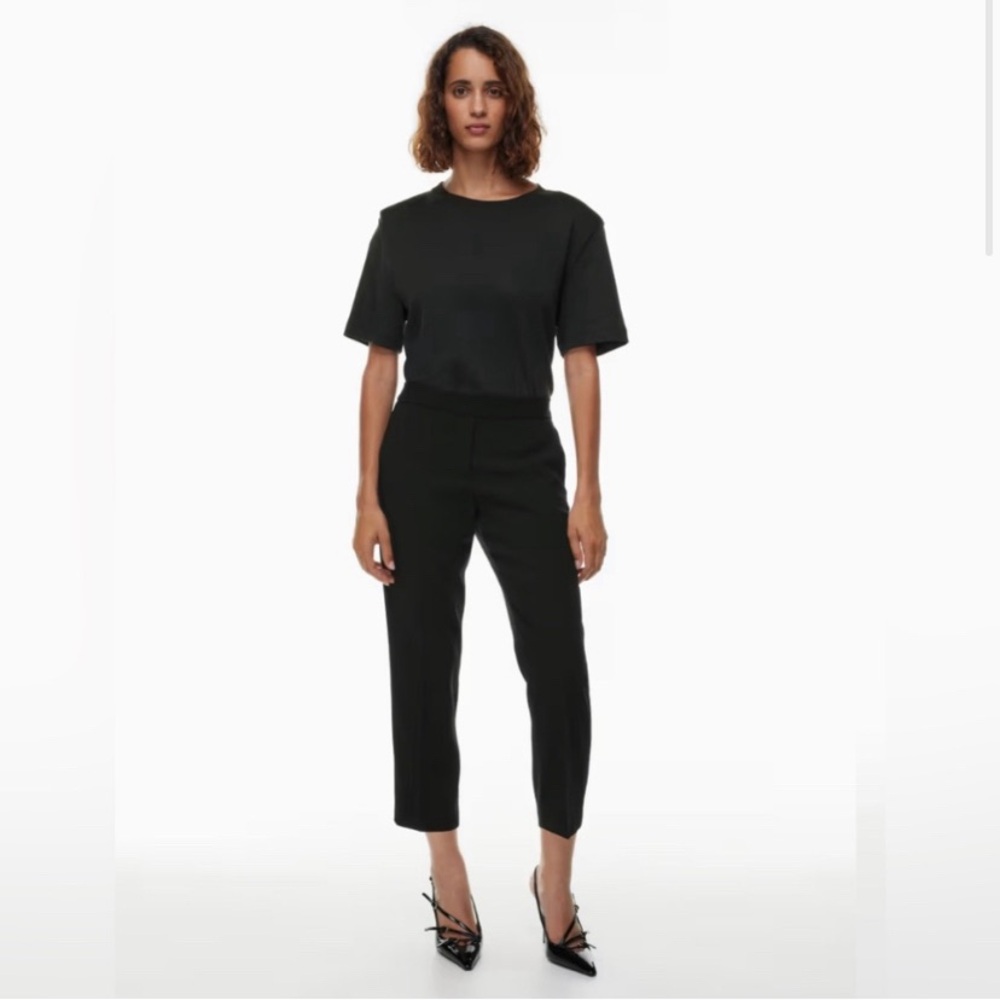 (P3) NWT Sz. 4 - Aritzia Babaton Black Conan crop pants